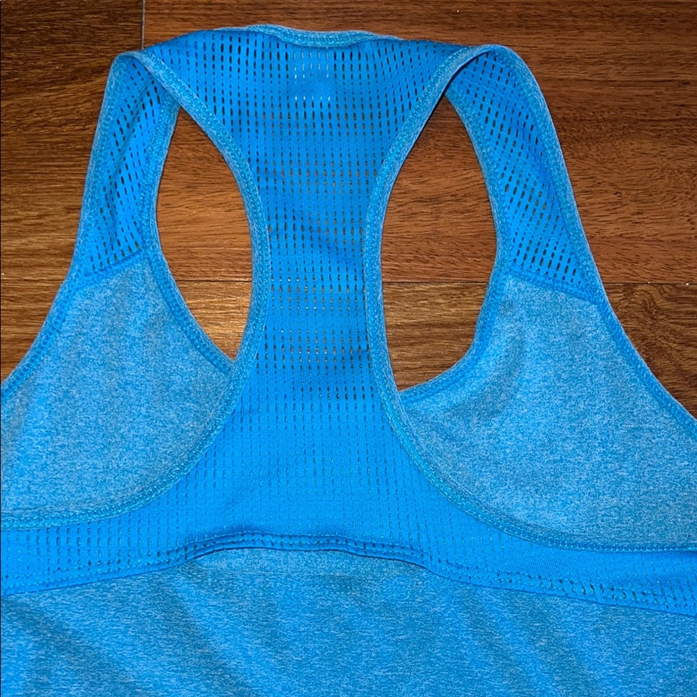 Adidas Women's Blue Racerback Tank - Picture 5 of 6